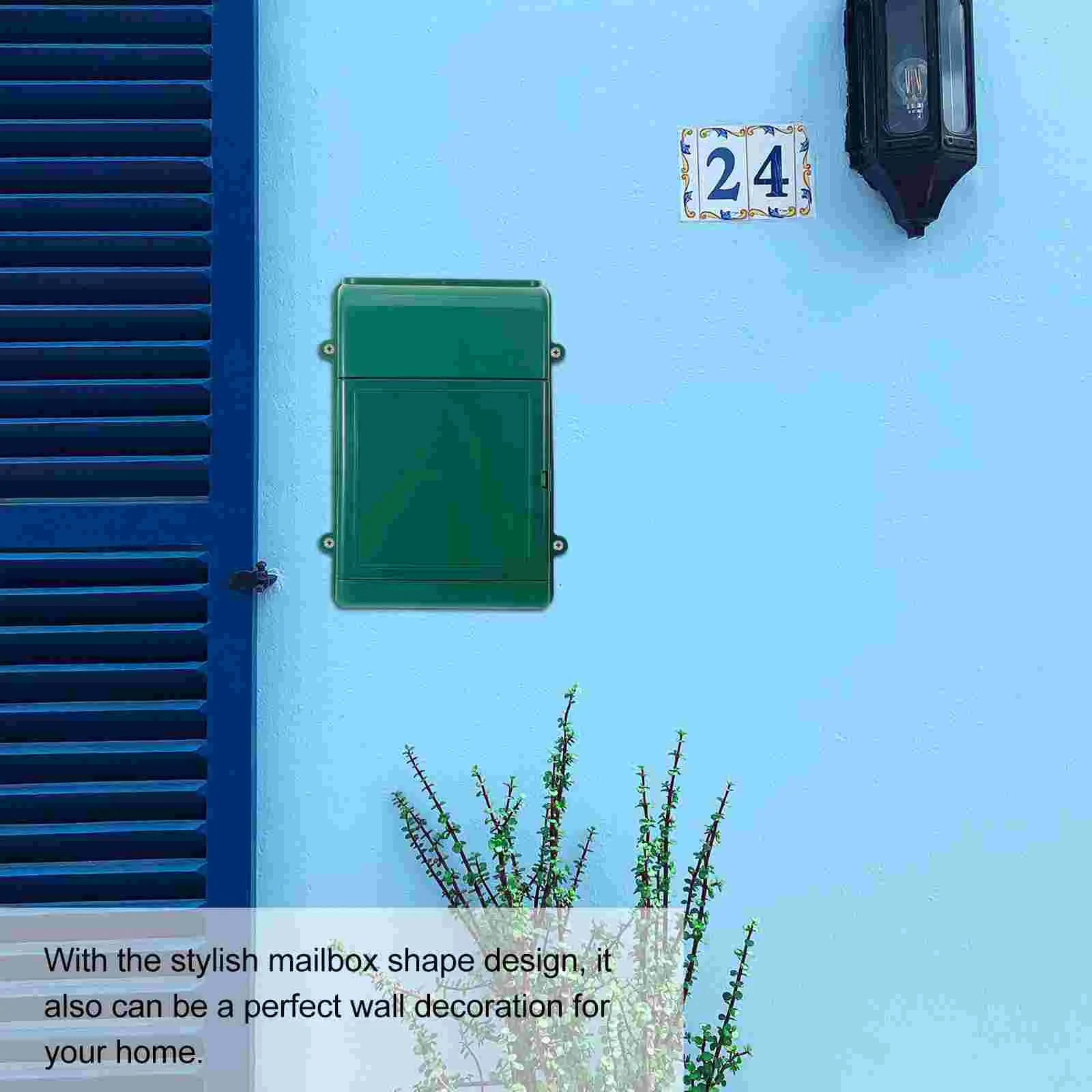 Почтовый ящик Настенное крепление Коллекция Пластик Простой стиль Открытый офис