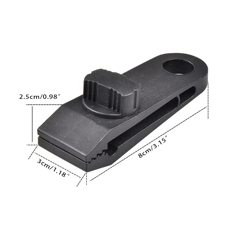 

10Pcs Tarp Clips with Carabiner Heavy Duty Lock Grip Thumb Screw Camp Tent Clamp