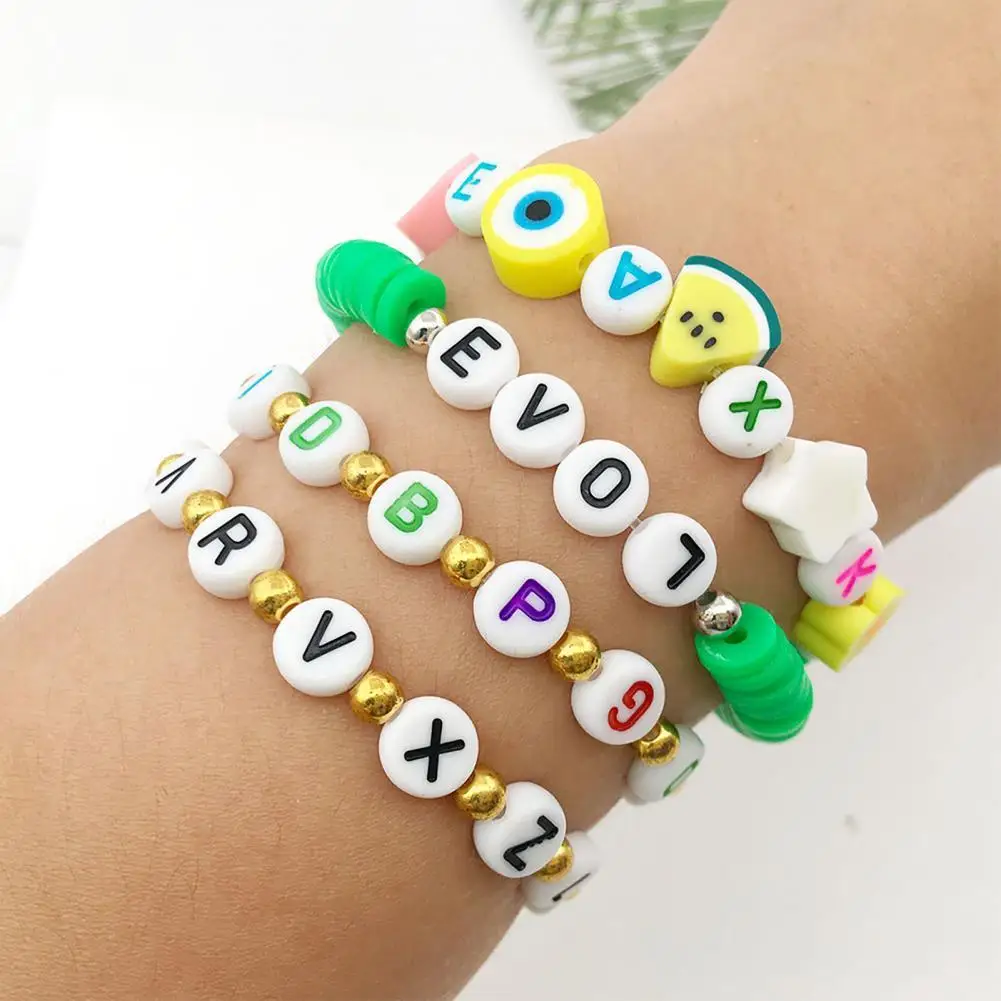 

Anti-fade Lightweight Wide Application A-Z Letters String Beads for Office