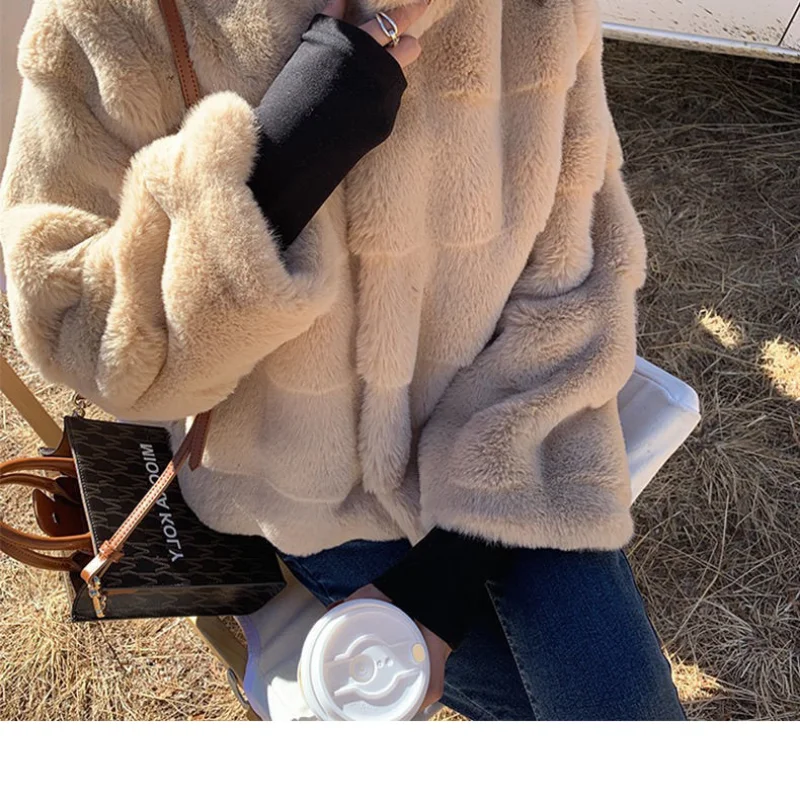 2022 Fashion Faux Fur Coat Mink Fur Teddy Coat Warm Jacket for Women Fur Coats for Women Winterwear Solid Women's Winter Jacket