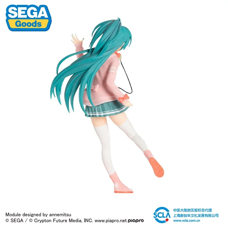 Фигурка героя SEGA Hatsune Miku фигурка VOCALOID Bow-Knot Girl модель 24 см из ПВХ аниме игрушки для