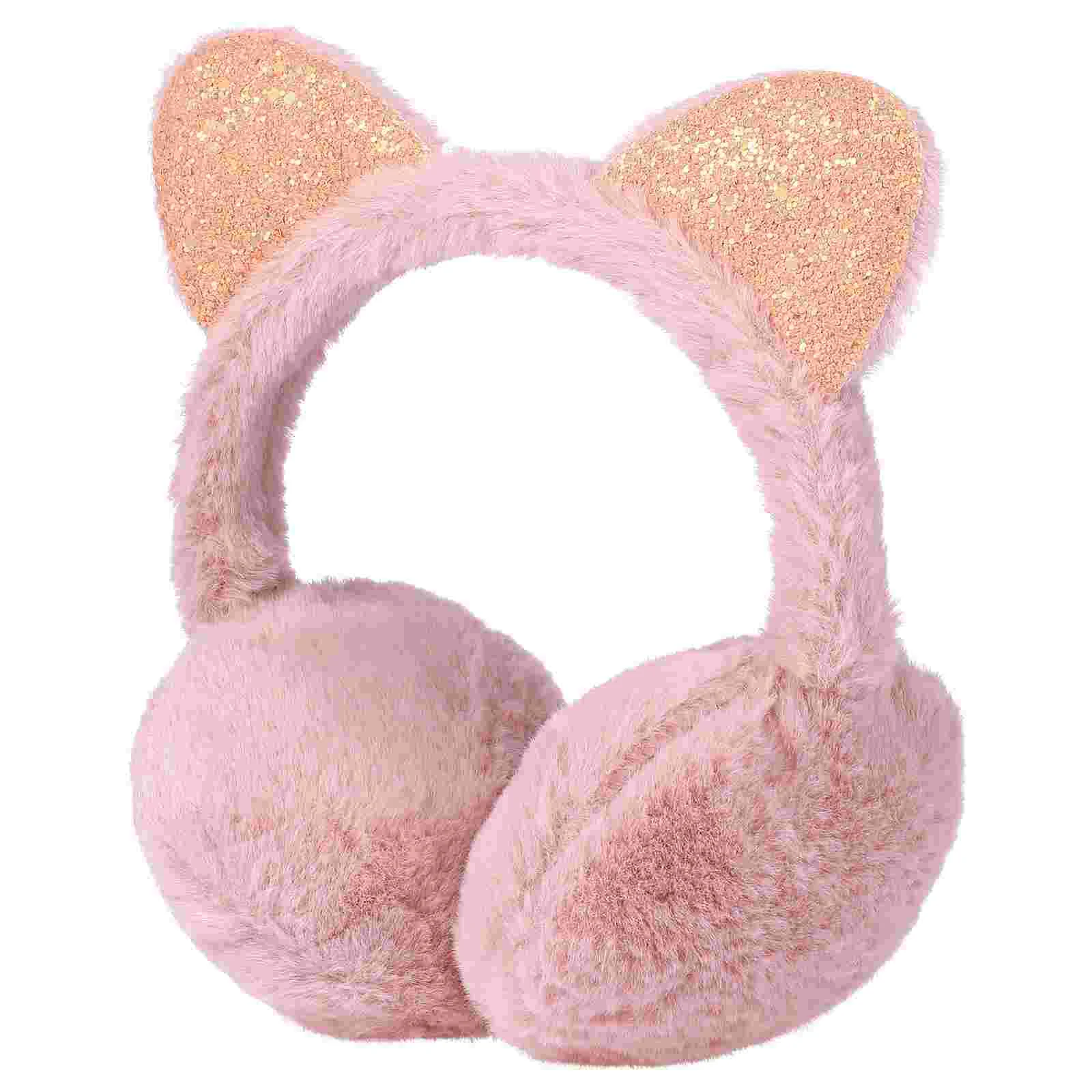 

1 Pc Cat Ears Adjustable Warm Earmuff Ear Warmer Outdoor Ear Warmer Ear Ear Cover Ear Warmer Cover