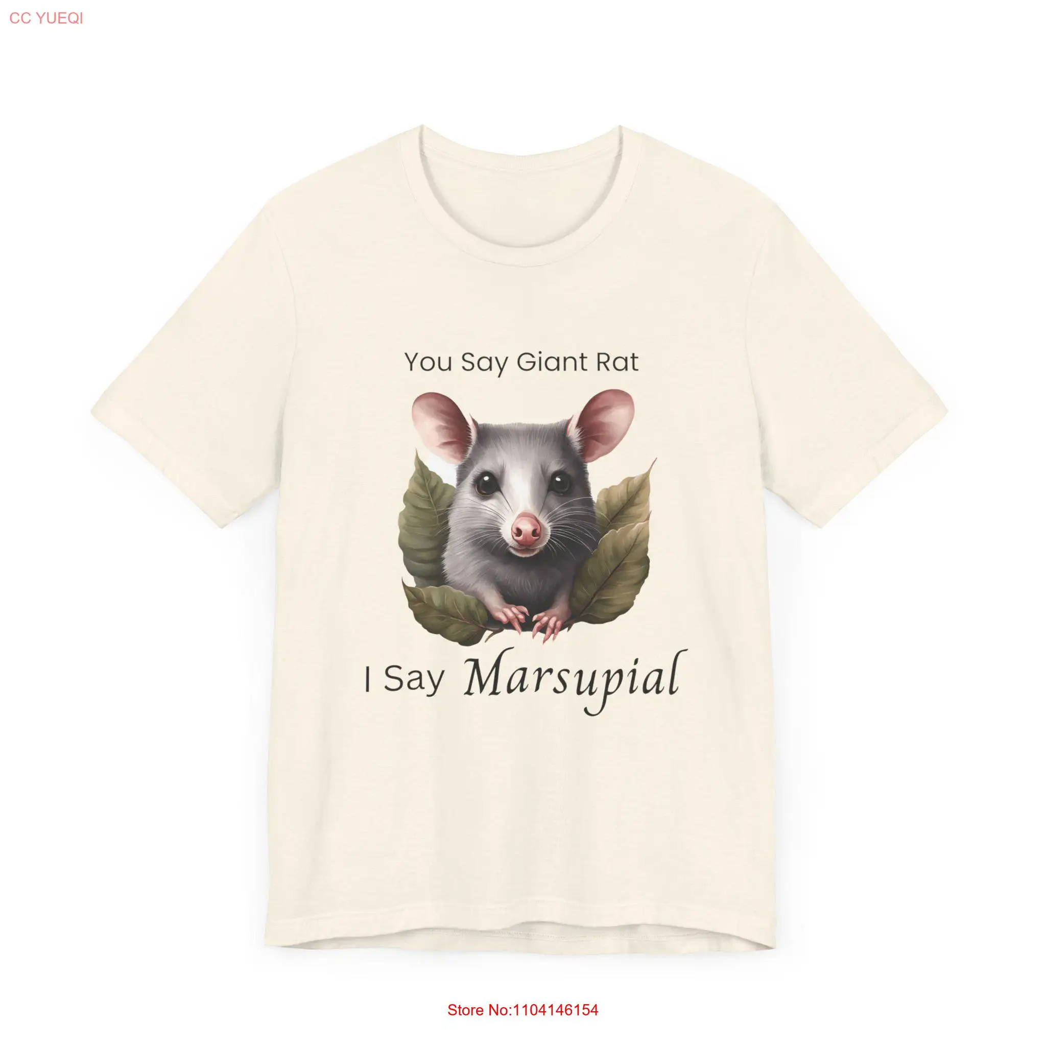 Футболка Possum Marsupial с милым опоссумом и забавным любовником животными длинными