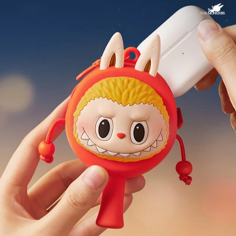 Labubu монстры приходят сюда веселая четырехсерия Холщовая Сумка подставка для