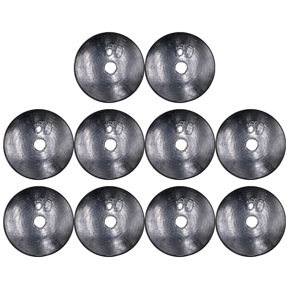 

10pcs Practical Fishing Lead Weights Useful Round Shaped Fishing Sinker Weights