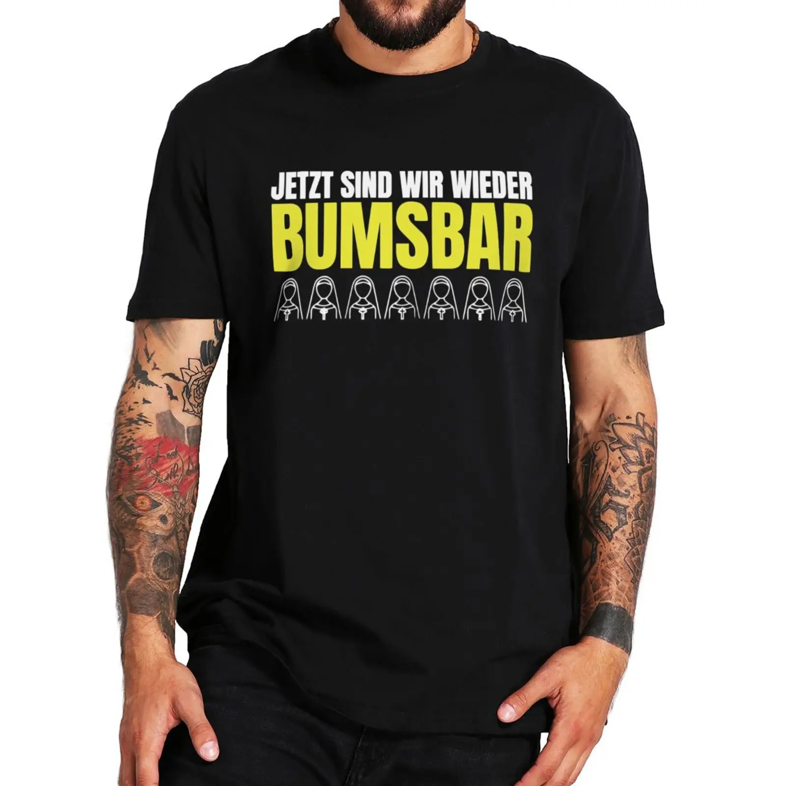 

Today We're Bumsbar Again T Shirt 2023 German Text Party Music Lovers Tee Tops Casual 100% Cotton Unisex O-neck T-shirt EU Size