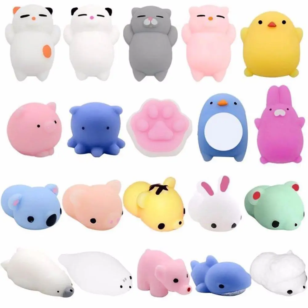 

10Pcs Squishy Toy Cute Animal Stress Ball Mochi Toy Stress Relief Toys Fun Gifts with Stress Relief Toys Squeeze Toys