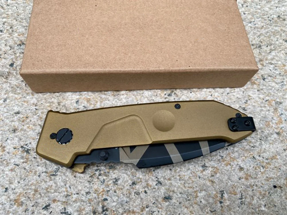 Тактический складной нож ER MF1 Tiger Stripe N690 ручка из алюминиевого сплава карманные