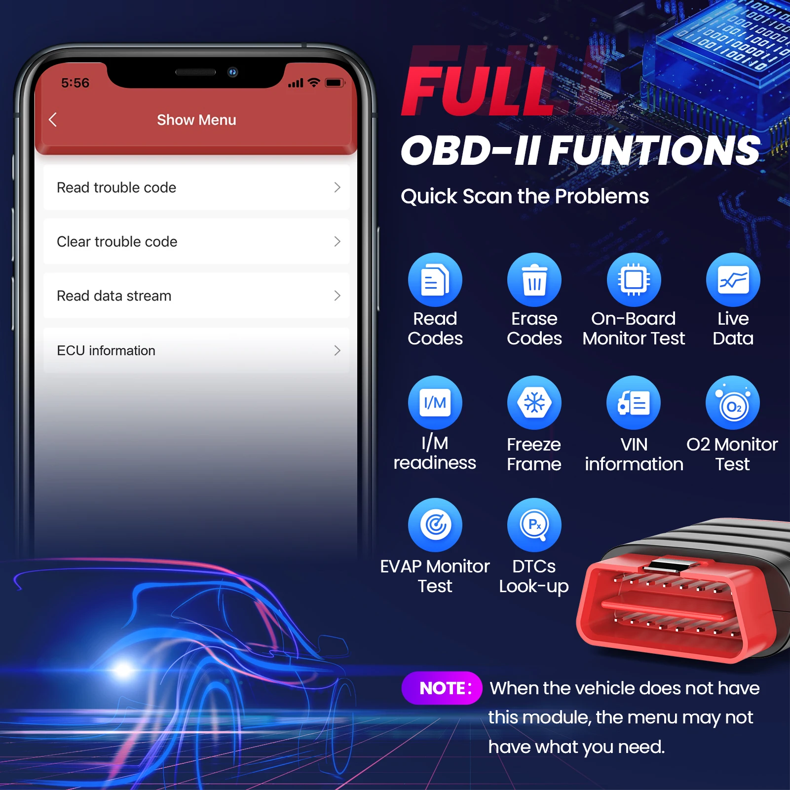 THINKCAR THINKDIAG миниатюрный автомобильный Bluetooth-сканер OBD2 полноценная система