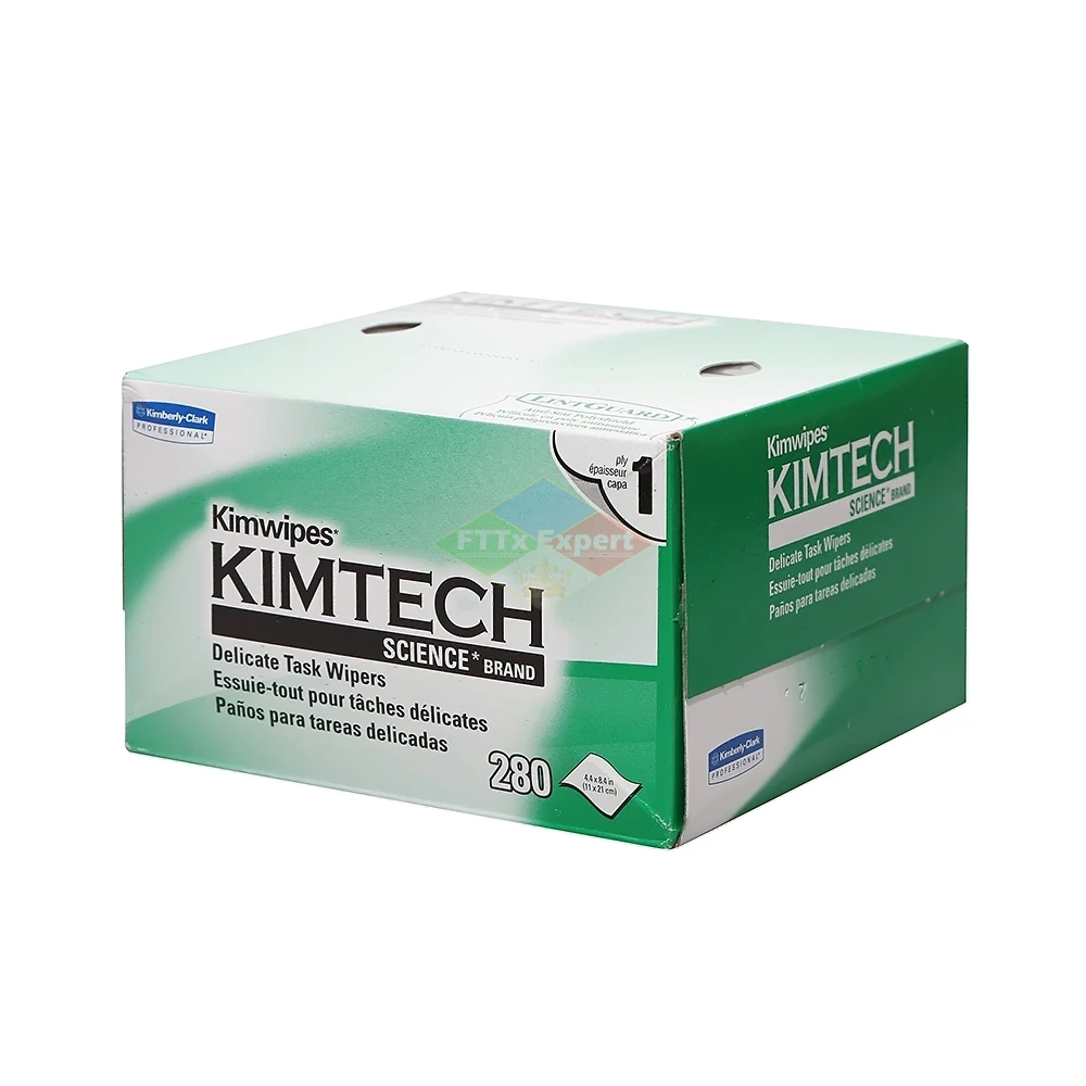 Best price 280PCS KIMTECH Kimwipes Fiber cleaning paper kimperly wipes Optical fiber wiping paper USA Import Free shipping