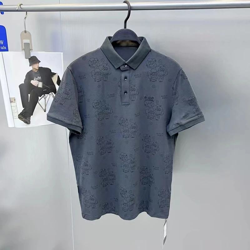 2c29 Мужская одежда с птицами новинка 2024 летняя мужская мода жаккардовая вышивка