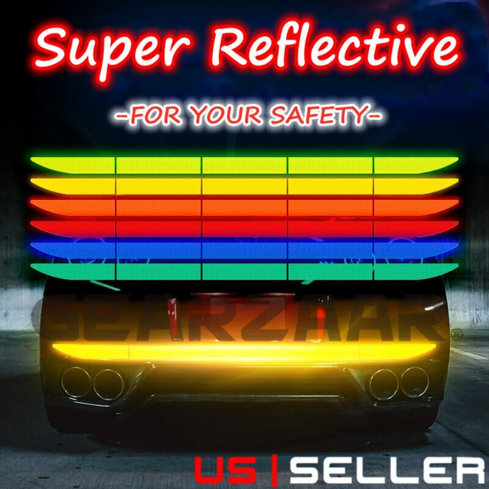 

Светоотражающие наклейки для багажника автомобиля, наклейки для защиты от столкновений