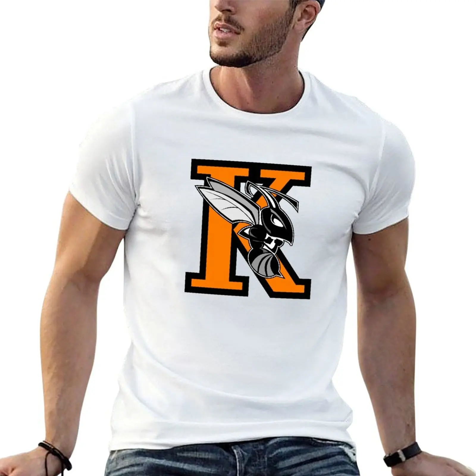 Фото Футболка Kalamazoo College с модным принтом и короткими рукавами №1