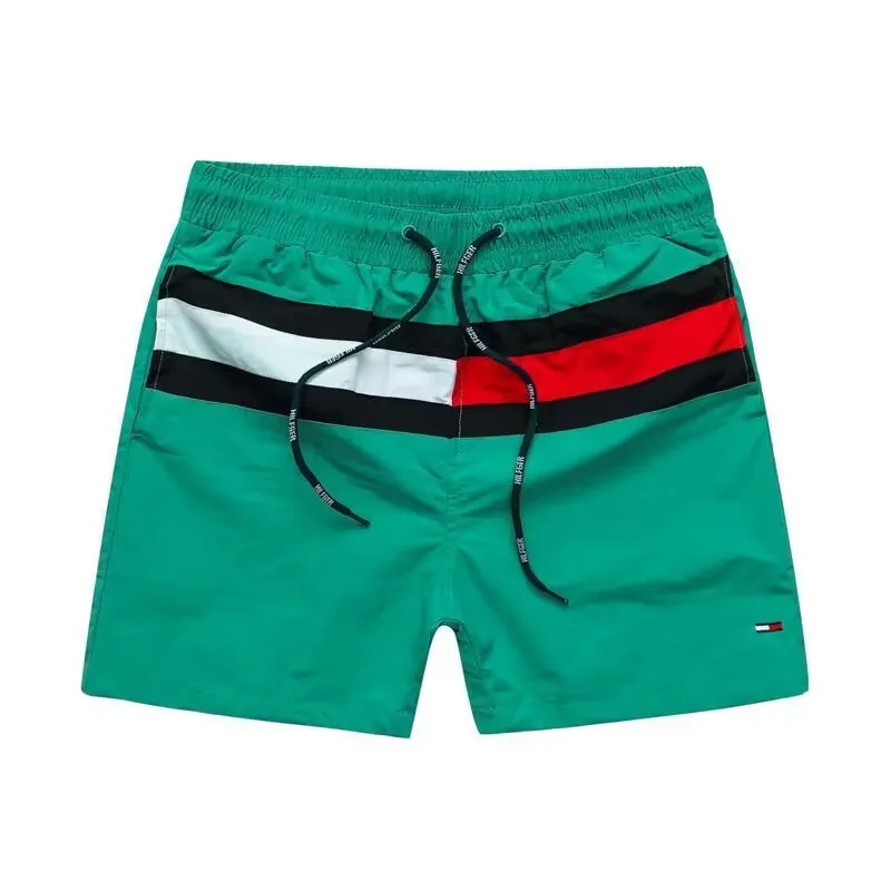 Summer Men's Sports Shorts Contrast Color Quick Dry Breathable Beach Pants Fitness Jogging Training Men's Casual Shorts