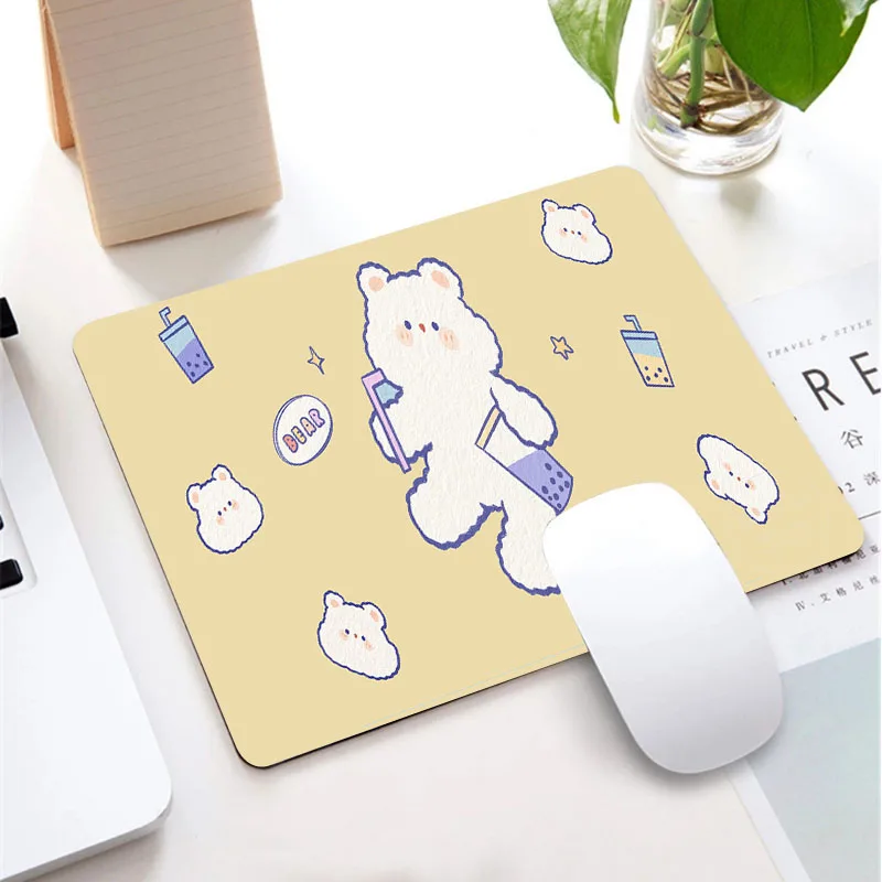 

25*29CM Cartoon Bear Mouse Pad Anti-student Notebook Keyboard Cute Protection Pad Office Desktop Non-slip Waterproof MousePad