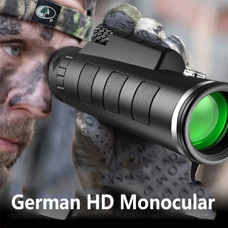 

Профессиональный Монокуляр 40X60 HD, мощный ночной бинокль, водонепроницаемый карманный мини-бинокль со смартфоном, для охоты и кемпинга