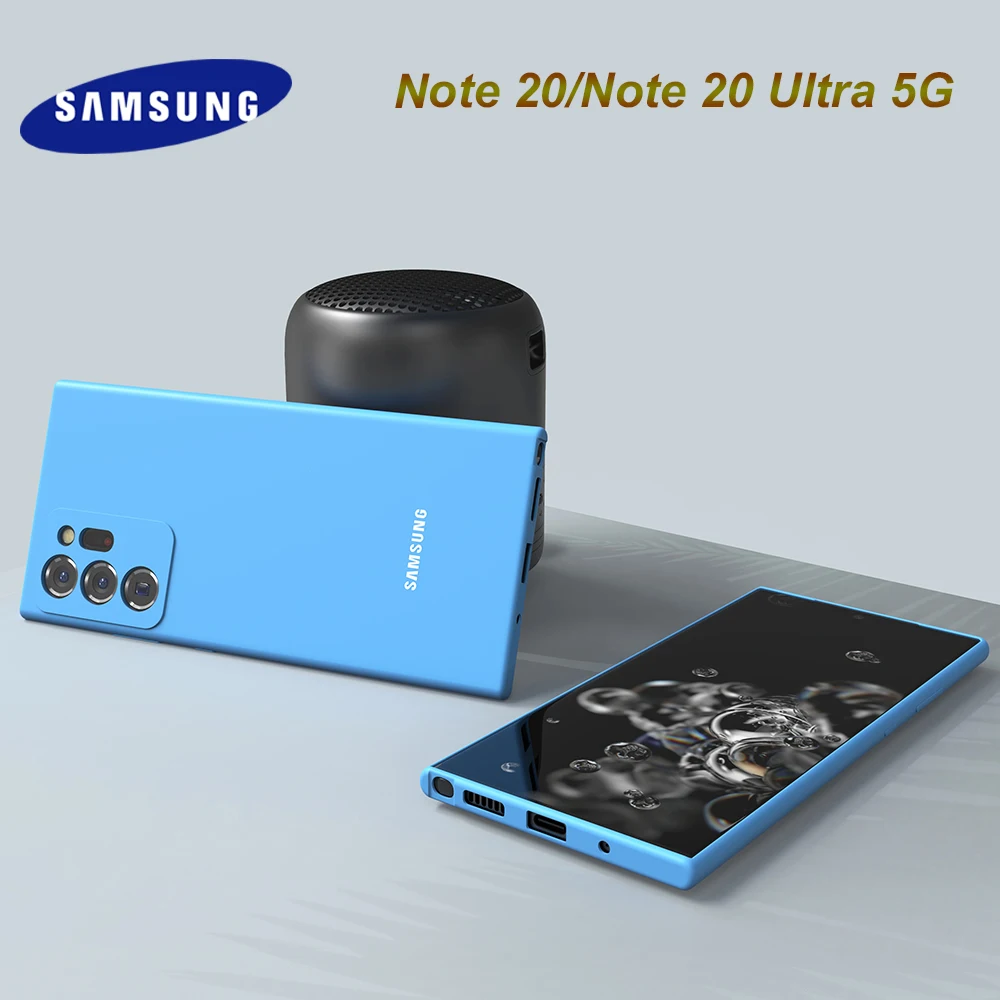 

New Original Samsung Note 20 Ultra 5G Soft-Touch Silicone Case 360° Full Protect Back Cover Housing For Galaxy Note 20/20 Ultra