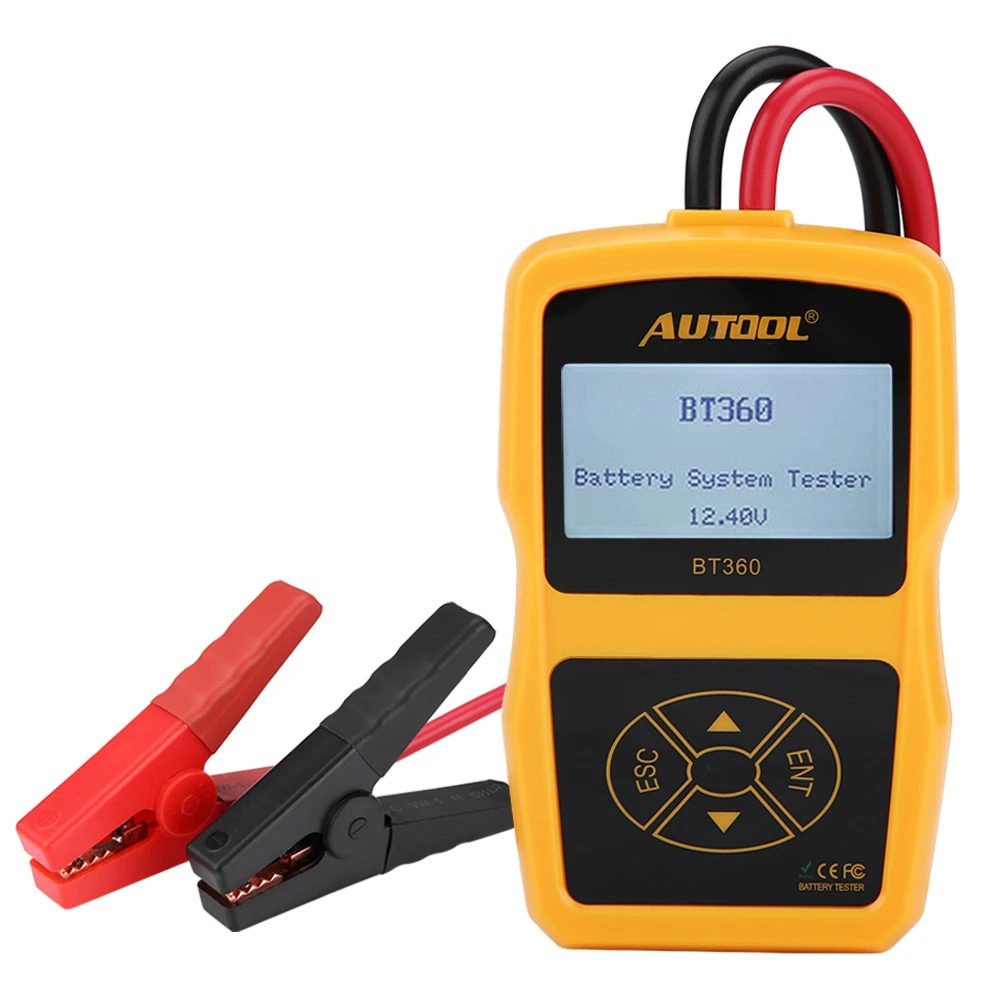 

12V BT-360 Automotive Load Battery System Tester Digital Analyzer Cell Test Tool Multi-language