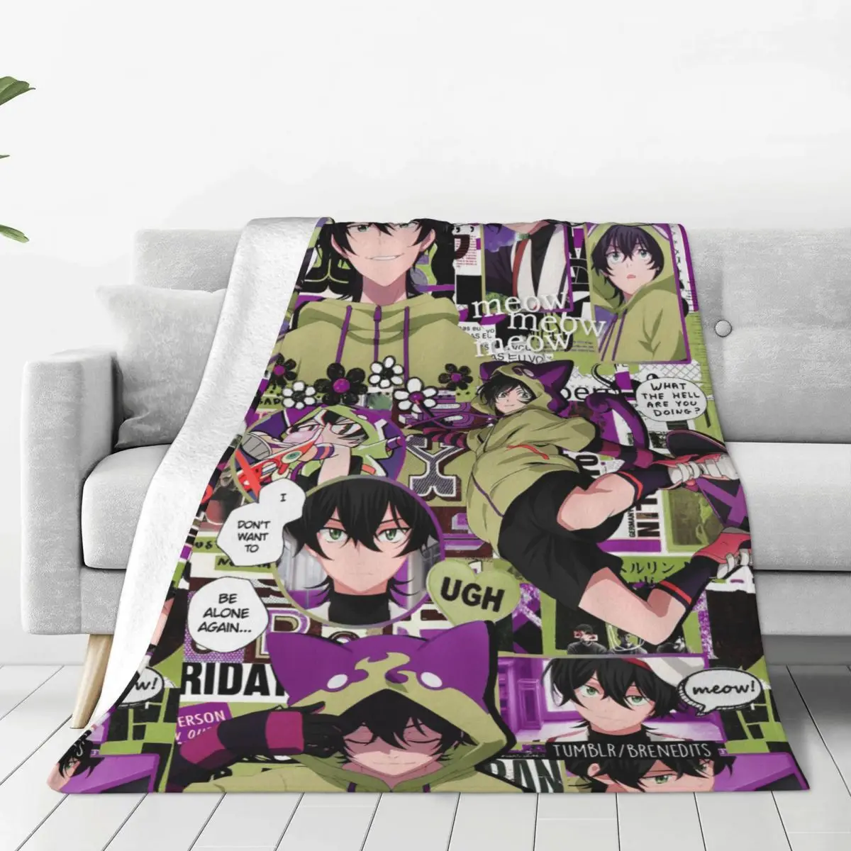 

Chinen Miya Blanket Cover Coral Fleece Plush Japanese Anime SK8 the Infinity Thin Throw Blankets for Bed Bedroom Quilt