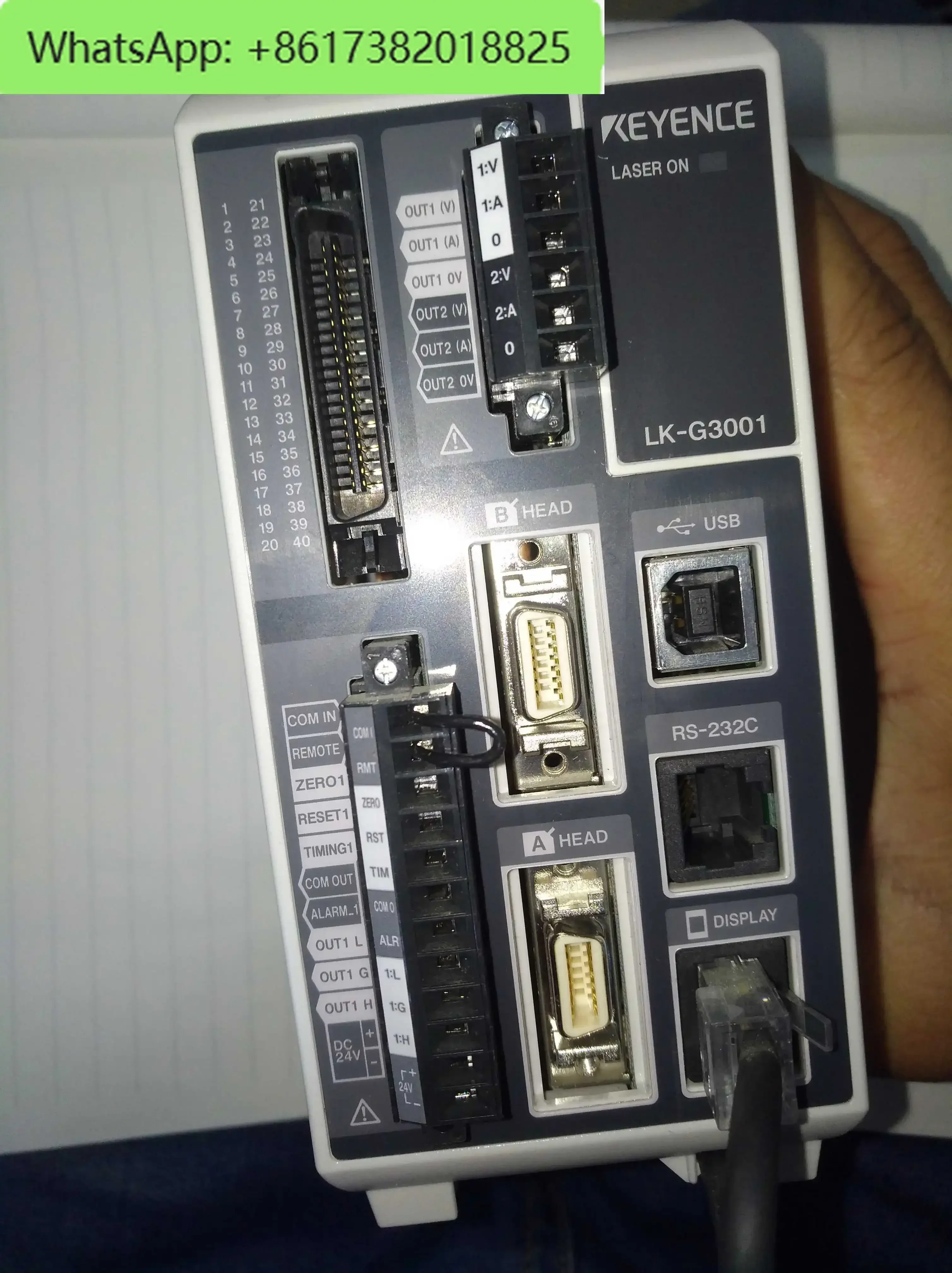 Лазерный датчик смещения Keyence LK-G3001+LK-GD500 LK-G35 G10