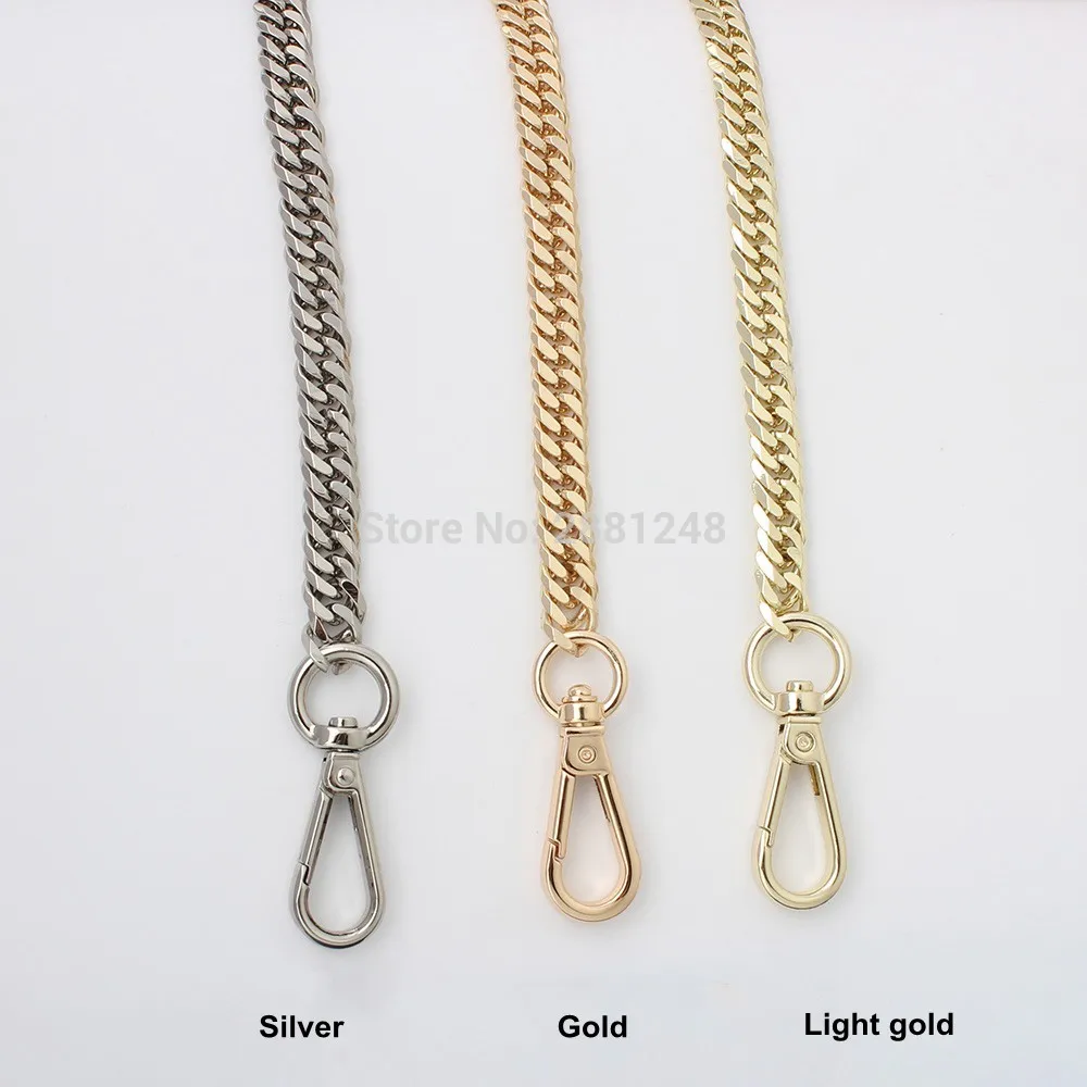 10mm Handle Accessory Bag with Gold Silver Metal Chain for Handbags Hardware Accessories Package Repair Metal Chain Purse Strap