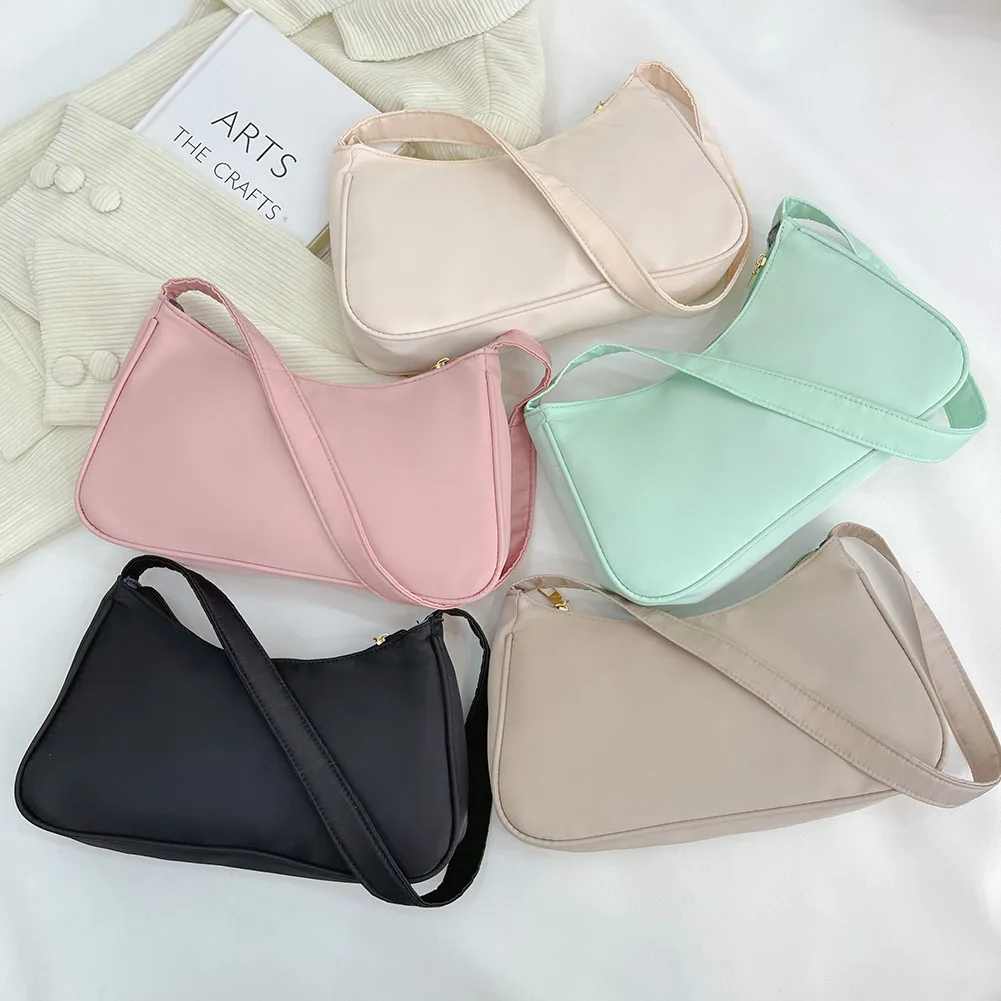 

Однотонная сумка через плечо, женская сумка под подмышку, модная сумка с верхней ручкой, клатч, сумки через плечо для путешествий