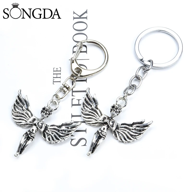 

Jesus Angel Keychain Angel Baby Alloy Keyring Bag Decor Car Pendant Key Chains Classic Religious Jewelry Accessories Unisex Gift