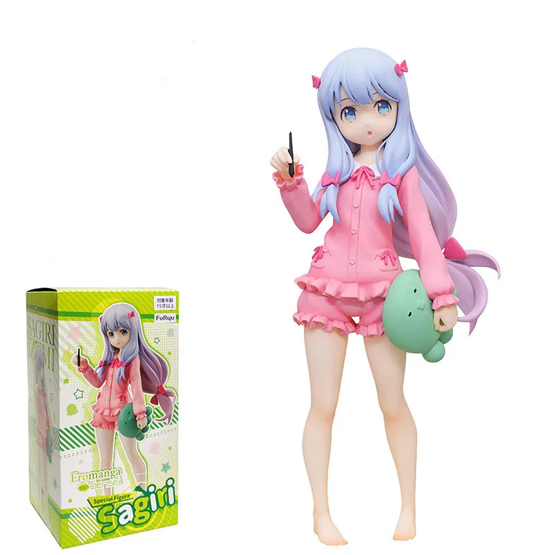 

Asli Furyu Izumi Sagiri Figur Anime Eromanga Sensei Piyama PVC Animasi Mengumpulkan Model Mainan Boneka
