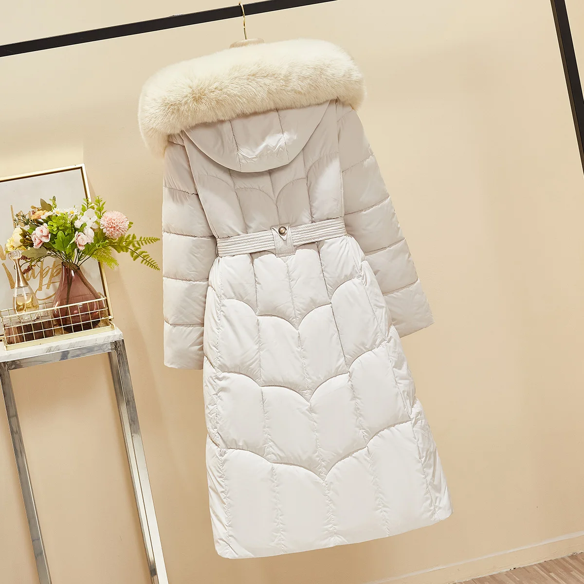 Женское пуховое пальто с хлопковой подкладкой популярная новинка 2024 зимняя
