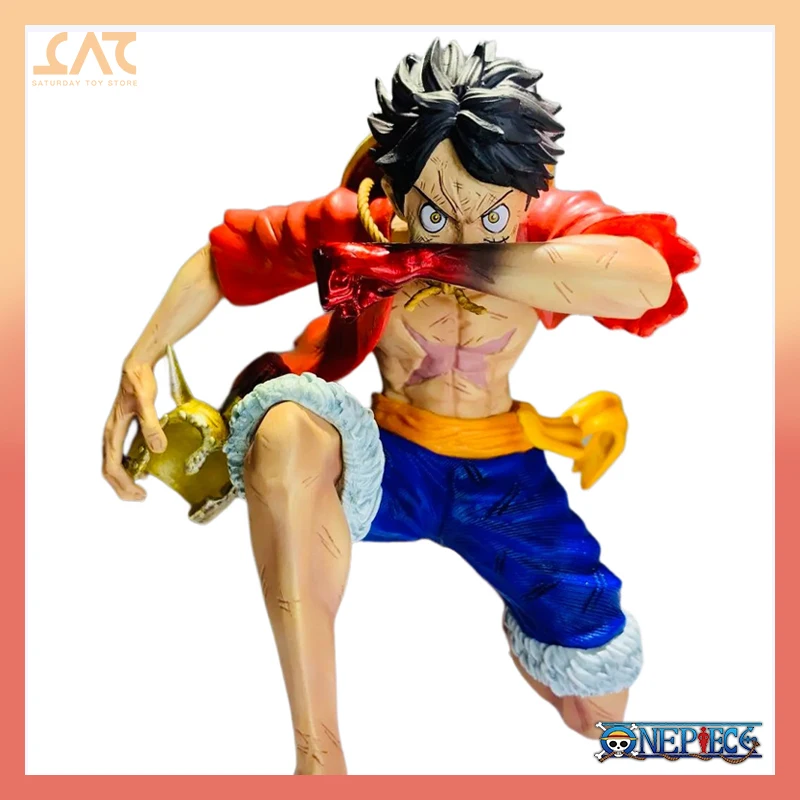 

15 см Слитная Экипировка 2 Луффи Аниме Фигурка дикого алый экшн-фигурка Модель Куклы Орнамент коллекционное украшение подарок