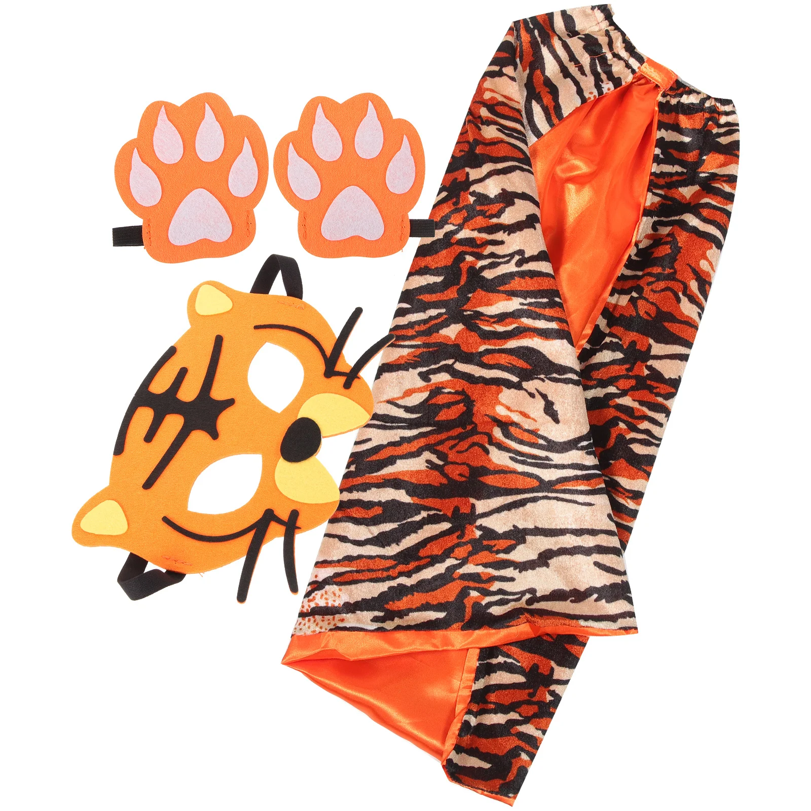 

1 комплект, реквизит для костюма тигра, Аксессуары для платья, Детская модель, маска для косплея, одежда для вечеринки