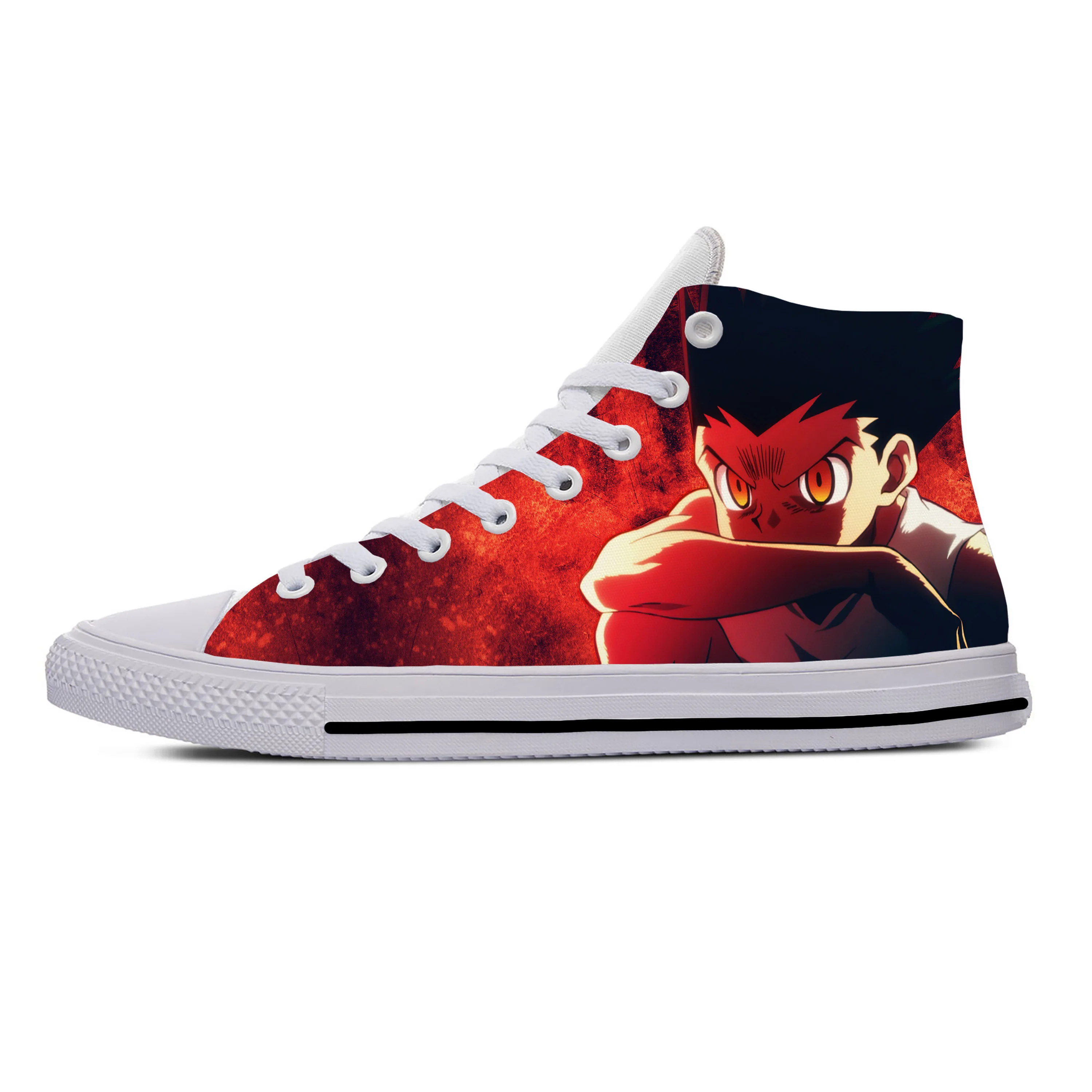 

Japanese Anime Manga Hunter X Hunter Gon Freecss Casual Cloth Shoes High Top Lightweight Breathable 3D Print Men Women Sneakers
