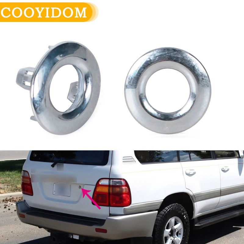 

Задняя крышка замка багажника кольцо для Toyota Land Cruiser 4500 4700 LC100 1998-2007 замок багажника отделка объемный ободок 69563-60010