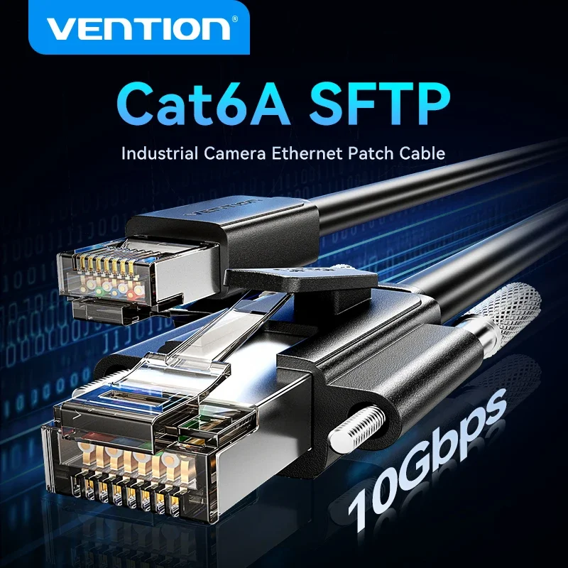 Ethernet-кабель Vention Cat6A 10 Гбит/с SFTP RJ45 сетевой шнур для промышленной камеры