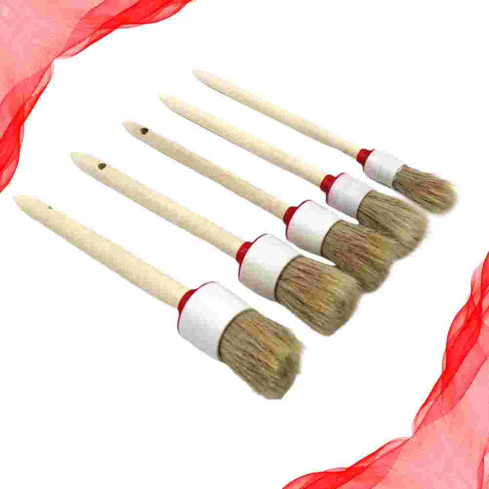 

5pcs Car Tyre Cleaning Brushes Wheel Tire Gap Brushes Hanging Brushes Multi-function Brushes