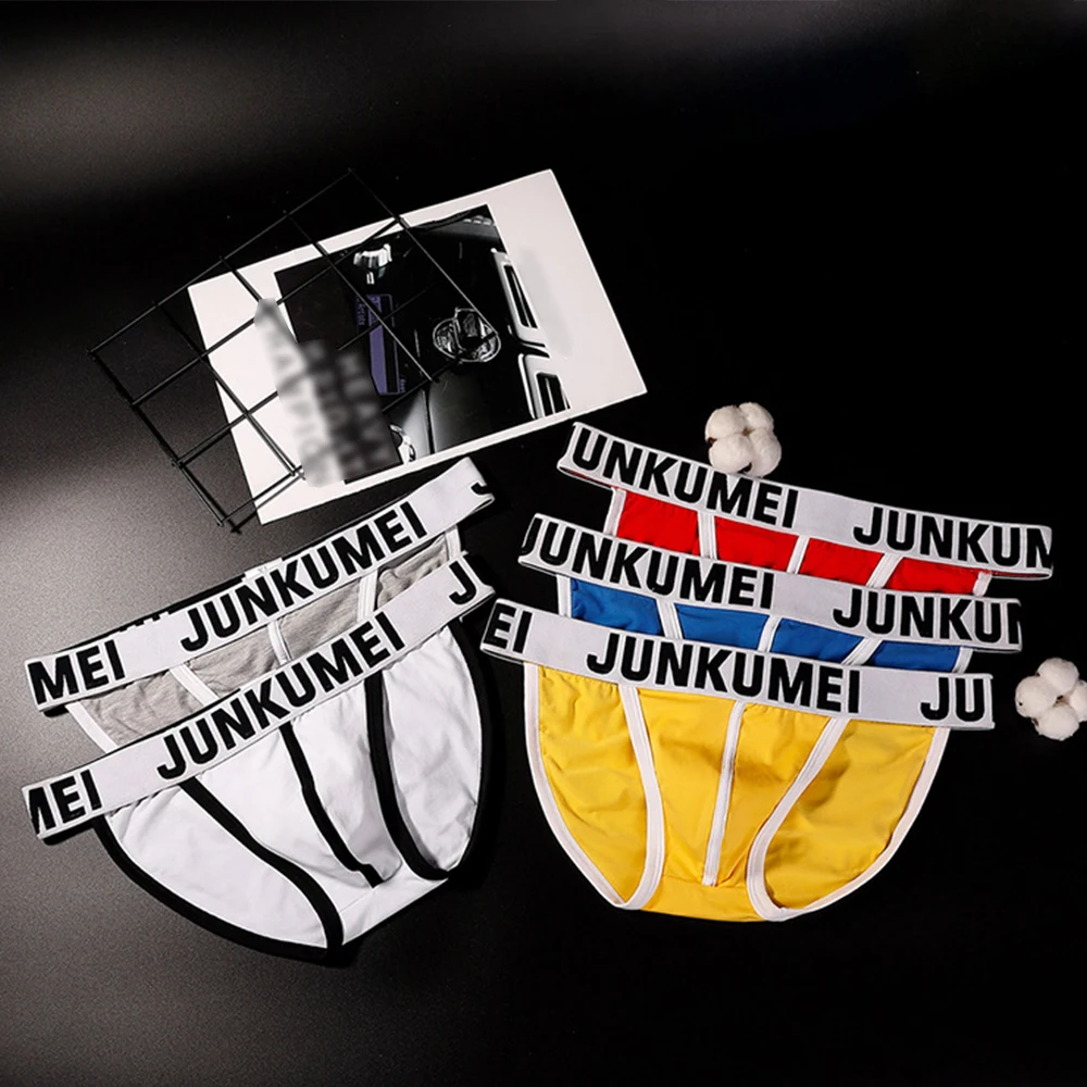 

Hot Mens Cotton Pouch Bag Men Underwear Briefs Sexy Low Waist Male 2022 Trunks Bulge Pouch Panties Swimwear Beachwear