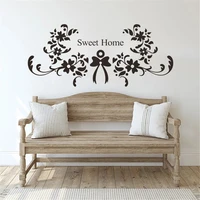 sweet home flower vine wall decals living room bedroom background home decoration stickers pattern murals wallpaper dw13913