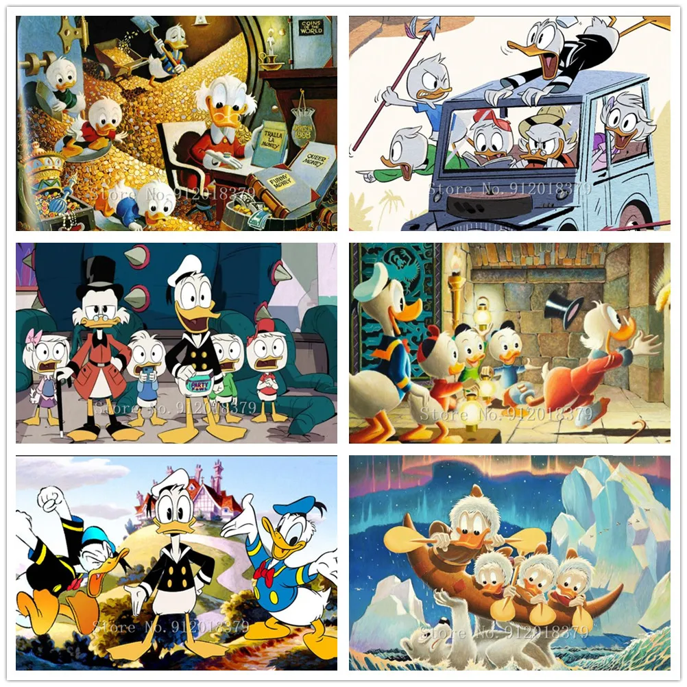 

Diy Diamond Painting Disney Movies Ducktales Picture of Rhinestone Donald Duck Embroidery Mosaic Art Cross Stitch Home Decor