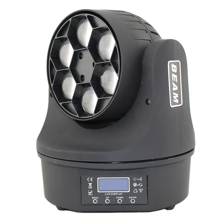 

Dj Light 6pcs 15w RGBW 4 in 1 Small Bee Eye Mini Beam Led Moving Head