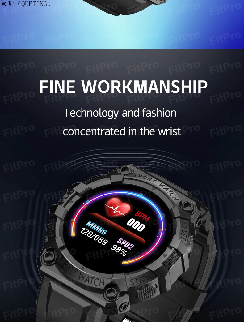 Смарт-часы унисекс с сенсорным экраном водонепроницаемые Bluetooth |