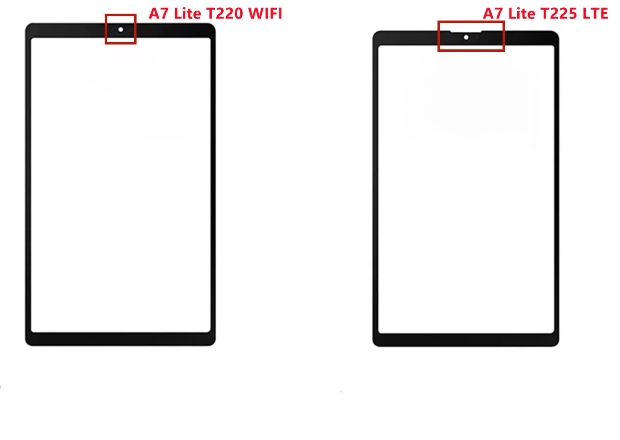 

Новинка для Samsung Galaxy Tab A7 Lite T220 Wifi T225 LTE SM-T220 Сенсорная панель передняя панель ЖК-дисплей внешнее стекло