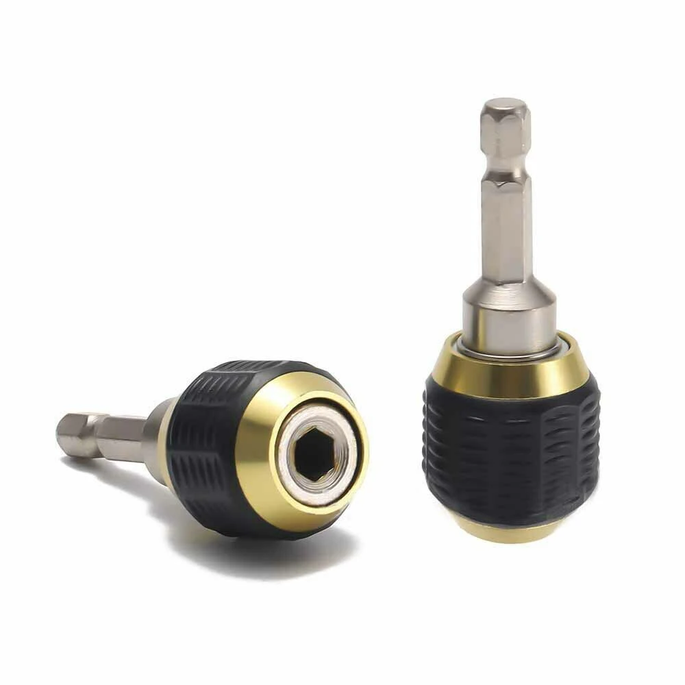 

Drill Chuck Tool 50mm Hexagonal Shank Quick Coupling 1/4 Inner Hex Self-Locking Connecting Rod Adapters For Electric Drills Tool