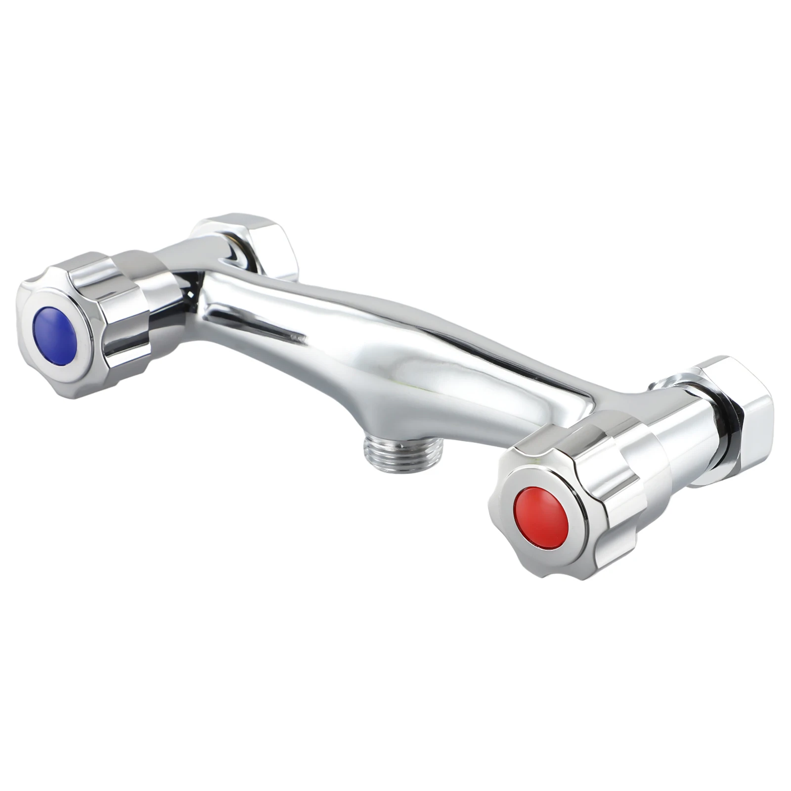 

High Quality Durable Mixer Valve Two Handle Shower Heads Chrome Anti-reflux Hot And Cool Water Easy To Assemble