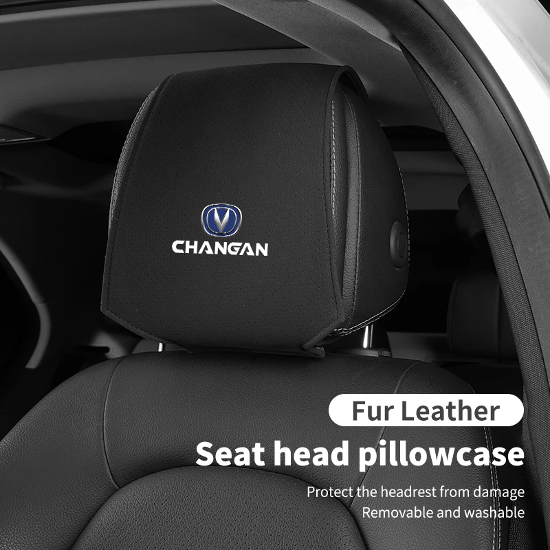 1 шт./2 шт. меховой кожаный чехол для подголовника автомобильного сиденья Changan CS75