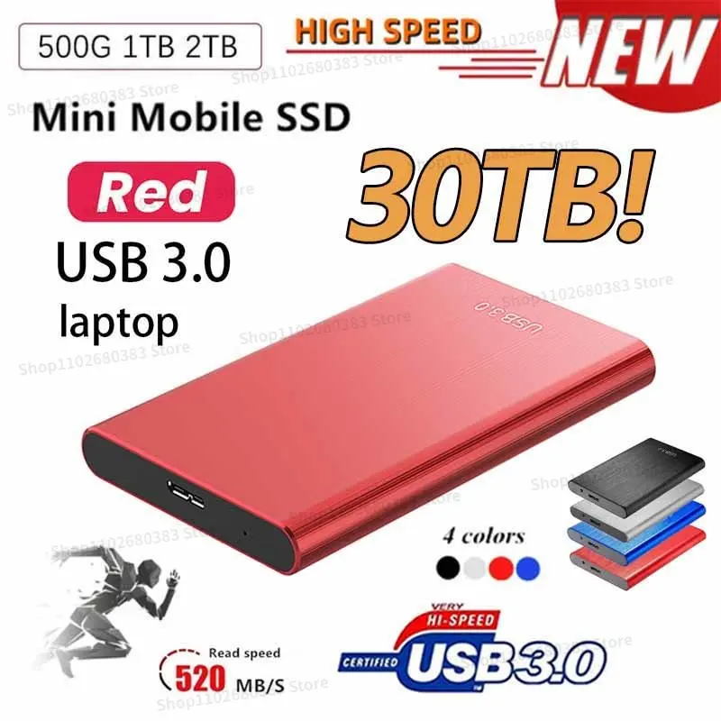 

Portable Original High-speed 64TB 4tb 2tb SSD 32tb External Hard Drive 8TB Mass Storage USB 3.0 Interface for Computer Notebook