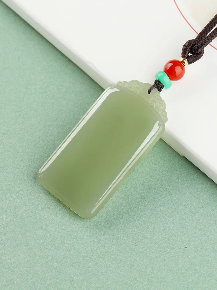 Подвеска из натурального нефрита пин-Ву Ши для мужчин и женщин ювелирные изделия