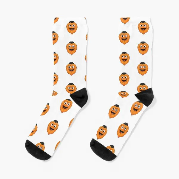

Gritty Crew Socks Cartoon Pattern Comfortable Best Unisex Winter Autumn Black Cute Funny Breathable Mens Cotton Short Ladies