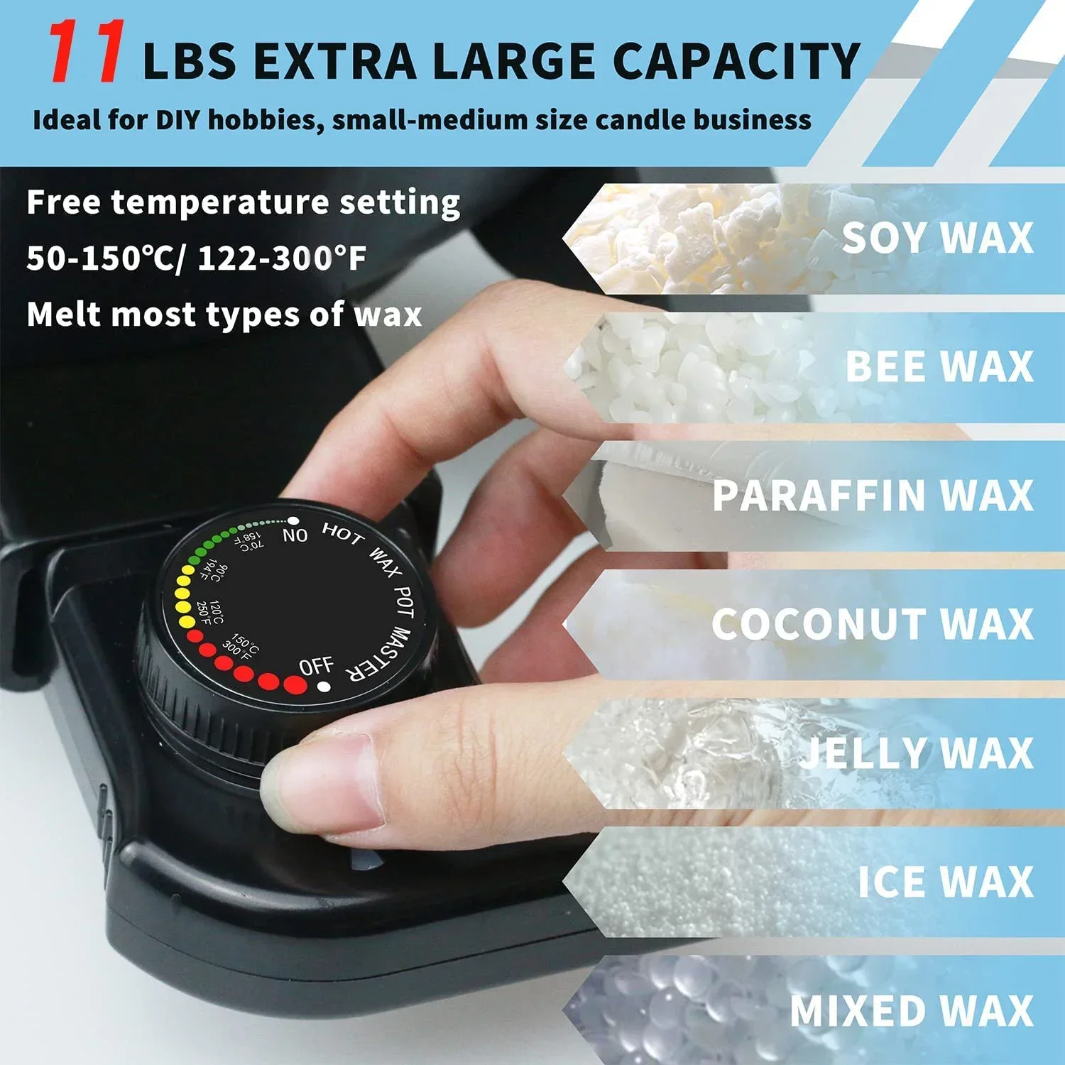 Dontalen 5л плавильный котел для свечей с антипригарным покрытием электрическая