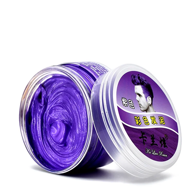 Ed Hair Mud, Granny Gray, Colored Clay Colored Hair Wax, Grandpa Gray, 80ml Hair Gel Eco Gel