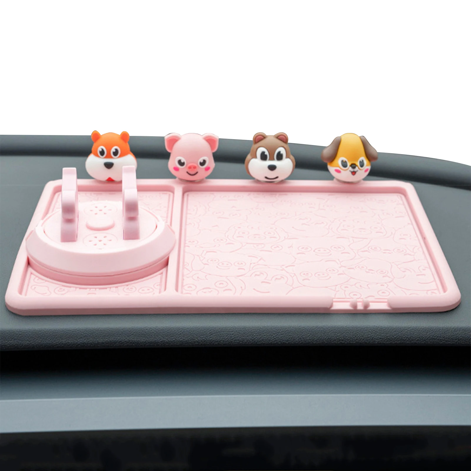 

Phone Mat For Car Dashboard Anti Slip Dash Mat With 360 Rotatable Car Phone Holder Mobile Phone Car Cradle Mount For Sunglasses